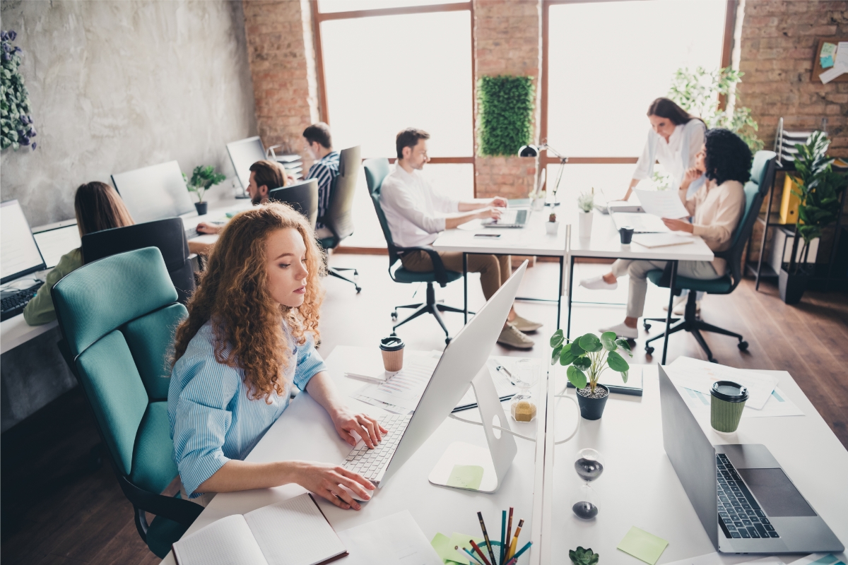 open plan office design